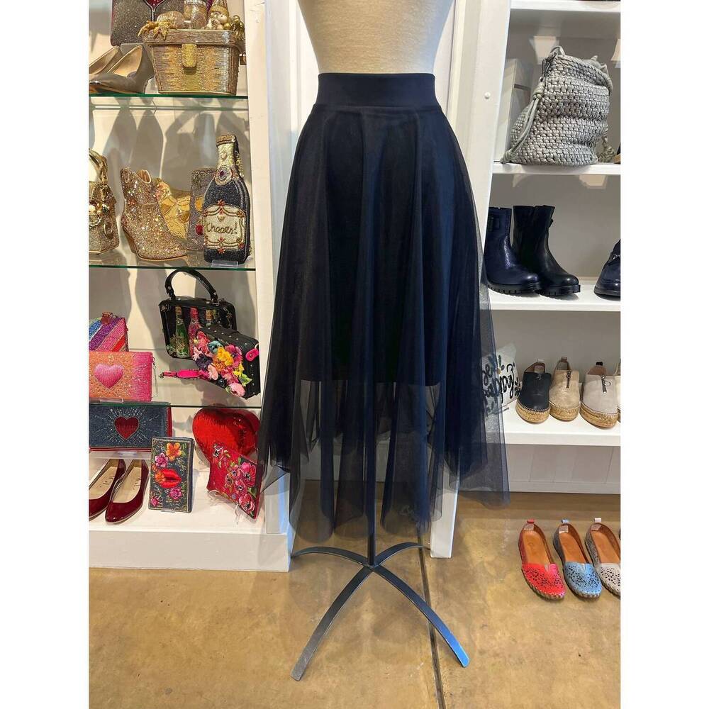 NEW OLVI’S tuelle skirt in black